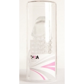 Гелевая прозрачная насадка с 2 отростками - 13 см. - Toyfa Basic - в Волжском купить с доставкой