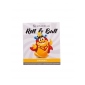 Стимулирующий презерватив-насадка Roll   Ball Banana - Sitabella - купить с доставкой в Волжском