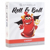 Стимулирующий презерватив-насадка Roll   Ball Cherry - Sitabella - купить с доставкой в Волжском
