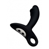 Черный силиконовый анальный вибромассажер Erokey - Erokay - в Волжском купить с доставкой