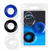 Набор из трех разноцветных эрекционных колец Erowoman-Eroman - Erowoman-Eroman - в Волжском купить с доставкой