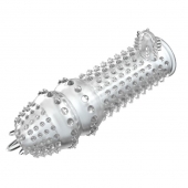 Закрытая прозрачная насадка Crystal sleeve - 14,2 см. - Erowoman-Eroman - в Волжском купить с доставкой