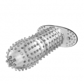 Закрытая прозрачная насадка Crystal sleeve - 12 см. - Erowoman-Eroman - в Волжском купить с доставкой