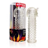 Закрытая прозрачная насадка на пенис Crystal Sleeve Faraon - 13,5 см. - Erowoman-Eroman - в Волжском купить с доставкой