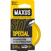 Презервативы с точками и рёбрами в железном кейсе MAXUS Special - 3 шт. - Maxus - купить с доставкой в Волжском