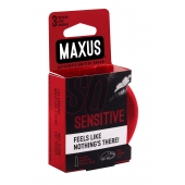Ультратонкие презервативы в железном кейсе MAXUS Sensitive - 3 шт. - Maxus - купить с доставкой в Волжском