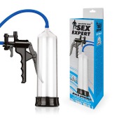 Прозрачная вакуумная помпа Sex Expert с насосом - Sex Expert - в Волжском купить с доставкой