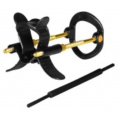 Черно-золотистый экстендер для пениса Sex Expert - Sex Expert - в Волжском купить с доставкой