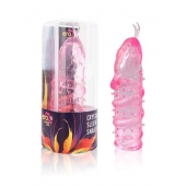Закрытая рельефная насадка Crystal sleeve snakes в виде змеи с усиками - 14 см. - Erowoman-Eroman - в Волжском купить с доставкой