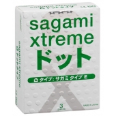 Презервативы Sagami Xtreme SUPER DOTS с точками - 3 шт. - Sagami - купить с доставкой в Волжском