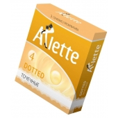 Презервативы Arlette Dotted с точечной текстурой - 3 шт. - Arlette - купить с доставкой в Волжском