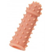 Телесная реалистичная насадка KOKOS Extreme Sleeve 03 с дополнительной стимуляцией - 12,7 см. - KOKOS - в Волжском купить с доставкой