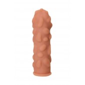 Телесная реалистичная насадка KOKOS Extreme Sleeve 11 с дополнительной стимуляцией - 12,7 см. - KOKOS - в Волжском купить с доставкой