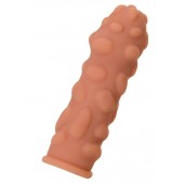 Телесная реалистичная насадка KOKOS Extreme Sleeve 11 с дополнительной стимуляцией - 12,7 см. - KOKOS - в Волжском купить с доставкой