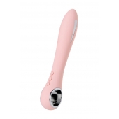 Розовый силиконовый вибратор с электростимуляцией GALVANI VIBE - 21 см. - ToyFa - купить с доставкой в Волжском