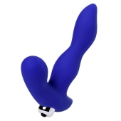 Синий силиконовый вибростимулятор простаты Stroman - 14,5 см. - ToyFa - в Волжском купить с доставкой