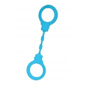 Голубые силиконовые наручники A-Toys без ключа - A-toys - купить с доставкой в Волжском