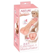 Телесная насадка-мастурбатор 2-in-1 Extension Masturbator - 21 см. - Orion - в Волжском купить с доставкой