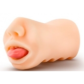 Телесный мастурбатор-ротик с язычком Oral Anne - Blush Novelties - в Волжском купить с доставкой
