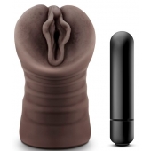 Коричневый мастурбатор-вагина Alexis - Blush Novelties - в Волжском купить с доставкой