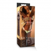 Коричневый мастурбатор-ротик Heather - Blush Novelties - в Волжском купить с доставкой