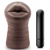 Коричневый мастурбатор-ротик Heather - Blush Novelties - в Волжском купить с доставкой