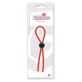 Красное эрекционное лассо с одной бусиной-утяжкой STRETCHY THIN LASSO - Dream Toys - в Волжском купить с доставкой