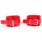 Красные мягкие оковы на регулируемых ремешках - Notabu - купить с доставкой в Волжском