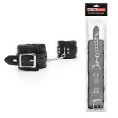 Черные оковы на металлических карабинах - Notabu - купить с доставкой в Волжском