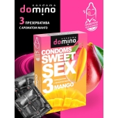 Презервативы для орального секса DOMINO Sweet Sex с ароматом манго - 3 шт. - Domino - купить с доставкой в Волжском