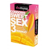 Презервативы для орального секса DOMINO Sweet Sex с ароматом манго - 3 шт. - Domino - купить с доставкой в Волжском
