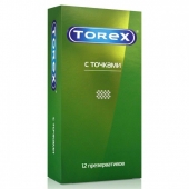 Текстурированные презервативы Torex  С точками  - 12 шт. - Torex - купить с доставкой в Волжском
