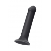 Черный фаллос на присоске Silicone Bendable Dildo XL - 20 см. - Strap-on-me - купить с доставкой в Волжском