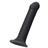 Черный фаллос на присоске Silicone Bendable Dildo XL - 20 см. - Strap-on-me - купить с доставкой в Волжском