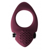 Бордовое эрекционное виброкольцо Pure Passion Midnight - Lola Games - в Волжском купить с доставкой