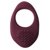 Бордовое эрекционное виброкольцо Pure Passion Moonshine - Lola Games - в Волжском купить с доставкой