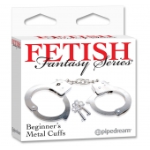 Металлические наручники Beginner s Metal Cuffs - Pipedream - купить с доставкой в Волжском