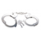 Металлические наручники Beginner s Metal Cuffs - Pipedream - купить с доставкой в Волжском