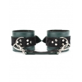 Изумрудные наручники Ladys Arsenal на карабинах - БДСМ Арсенал - купить с доставкой в Волжском