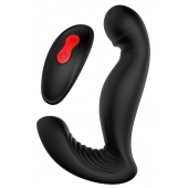 Черный вибромассажер простаты SWIRLING P-PLEASER - Dream Toys - в Волжском купить с доставкой
