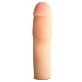 Телесная насадка-удлинитель на пенис PERFORMANCE 1.5INCH COCK XTENDER - 16 см. - Blush Novelties - в Волжском купить с доставкой