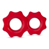 Набор из 2 красных фигурных эрекционных колец NUTZ - Blush Novelties - в Волжском купить с доставкой