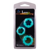 Набор из 3 бирюзовых рельефных эрекционных колец - Sitabella - в Волжском купить с доставкой