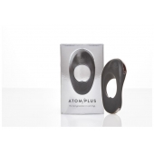 Черное эрекционное виброкольцо с двумя виброэлементами ATOM PLUS - Hot Octopuss - в Волжском купить с доставкой