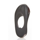 Черное эрекционное виброкольцо с двумя виброэлементами ATOM PLUS - Hot Octopuss - в Волжском купить с доставкой