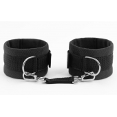 Черные оковы My rules на сцепке - БДСМ Арсенал - купить с доставкой в Волжском