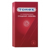 Презервативы Torex  Сладкая любовь  с ароматом клубники - 12 шт. - Torex - купить с доставкой в Волжском