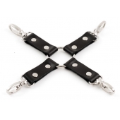 Черная крестовина Ladys Arsenal с карабинами - БДСМ Арсенал - купить с доставкой в Волжском