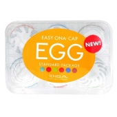 Набор из 6 мастурбаторов Tenga EGG Easy Beat с различным рельефом - Tenga - в Волжском купить с доставкой