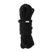 Черная веревка для шибари DELUXE BONDAGE ROPE - 5 м. - Dream Toys - купить с доставкой в Волжском